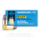 38 S&W  - 145 gr LRN - Prvi Partizan - 50 Rounds