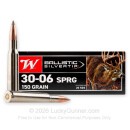 Premium 30-06 Ammo For Sale - 150 Grain PT Ammunition in Stock by Winchester Ballistic Silvertip - 20 Rounds