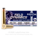 Cheap 45-70 Government Ammo For Sale - 300 Grain JHC Ammunition in Stock by Fiocchi - 20 Rounds