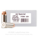 Underwood 44 Special Ammo For Sale - 125 Grain Xtreme Defender - 20 Rounds