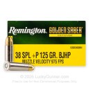 Remington Golden Saber Defense 38 Special +P Ammo For Sale - 125 Grain BJHP - 20 Rounds