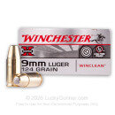 9mm Ammo - 124 gr BEB - Winclean Ammunition - 500 Rounds