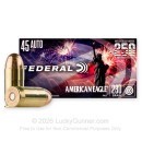 Federal 250th Anniversary USA 45 ACP Ammo For Sale - 230 Grain FMJ - 1000 Rounds
