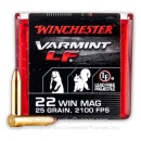Premium 22 WMR Ammo For Sale - 25 Grain NTX Ammunition in Stock by Winchester Varmint LF - 50 Rounds
