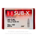 300 BLK (.308") Bullets for Sale - Hdy 190gr Sub-X - 100pcs