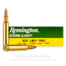 Remington Core-Lokt 300 Weatherby Magnum Ammo For Sale - 180 Grain PSP - 20 Rounds