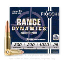 300 AAC Blackout - Subsonic 220 Grain HPBT MatchKing - Fiocchi - 25 Rounds