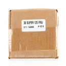 Premium 38 Super (.356") Bullets for Sale - 125 Grain FMJ Bullets in Stock by Zero Bullets - 500 Projectiles