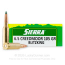 Premium 6.5 Creedmoor Ammo For Sale - 105 Grain BlitzKing Ammunition in Stock by Sierra Prairie Enemy - 20 Rounds