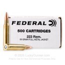 Federal American Eagle 223 Rem Ammo For Sale - 55 Grain FMJ - 1000 Rounds