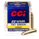 22 WMR - 30 Grain HP - CCI TNT Green - 2000 Rounds