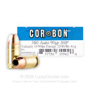 380 Auto ACP - 90 gr JHP - Corbon - 20 Rounds For Sale Online