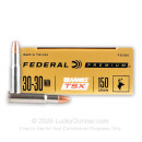 Premium 30-30 Ammo For Sale - 150 Grain TSX Ammunition in Stock by Federal - 20 Rounds