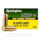Remington HTP 30 Super Carry Ammo For Sale - 100 Grain JHP - 20 Rounds