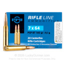 Cheap 7x64mm Brenneke Ammo For Sale - 140 Grain PSPBT Ammunition in Stock by Prvi Partizan - 20 Rounds
