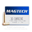 Bulk 30 Carbine - 110 grain full metal jacket Magtech Ammunition - 1000 Rounds