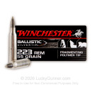 223 Rem - 55 Grain Polymer Tip - Winchester Ballistic Silvertip - 20 Rounds