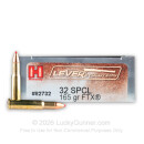 32 Winchester Special Ammo For Sale - 165 gr FTX Leverevolution Hornady Ammo Online