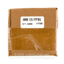 Premium 9mm (.355") Bullets for Sale - 125 Grain FMJ-FP Bullets in Stock by Zero Bullets - 500 Projectiles