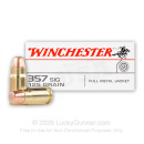 357 Sig Ammo For Sale - 125 gr FMJ - Winchester USA Ammunition Online
