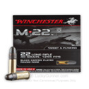 Bulk 22 LR Ammo For Sale - 40 gr Copper Plated Round Nose - Winchester M-22 - 1000 Rounds