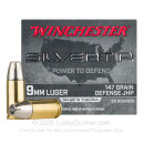 Premium 9mm Ammo For Sale - 147 Grain JHP Ammunition in Stock by Winchester Silvertip - 20 Rounds