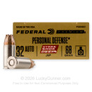Federal Hydra-Shok Deep 32 ACP Ammo For Sale - 68 Grain JHP - 20 Rounds