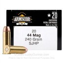Armscor USA 44 Mag Ammo For Sale - 240 Grain SJHP - 20 Rounds