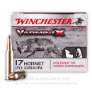 Premium 17 Hornet Ammo For Sale - 20 Grain Polymer Tipped Ammunition in Stock by Winchester Varmint-X - 20 Rounds