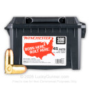 Cheap 45 ACP Ammo For Sale - 230 Grain FMJ Ammunition in Stock by Winchester - 300 Rounds in Ammo Can