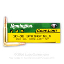 Remington 30-06 Ammo For Sale - 220 Grain SP – 20 Rounds