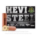 Premium 12 Gauge Ammo For Sale - 3-1/2” 1-3/8oz. #1 Steel Shot Ammunition in Stock by Hevi-Steel - 25 Rounds