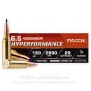 Fiocchi Hyperformance 6.5 Creedmoor Ammo For Sale - 120 Grain TTSX - 20 Rounds