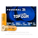 Bulk 20 ga Ammo For Sale - 2-3/4" 7/8 oz 7 1/2 lead shot by Federal Top Gun - 250 Rounds