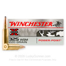 Cheap 325 WSM Ammo For Sale - 220 Grain SP Ammunition in Stock by Winchester Power-Point - 20 Rounds
