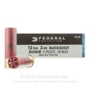 12 Gauge - 3" 00 Buck - Federal Power-Shok - 250 Rounds