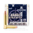 22 WMR Ammo For Sale - 40 gr TMJ - Fiocchi 22 Magnum Rimfire Ammunition In Stock - 50 Rounds
