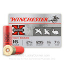 Cheap 16 Gauge Ammo For Sale - 2-3/4" 1-1/8 oz. #7.5 Shot Ammunition in Stock by Winchester Super-X - 25 Rounds