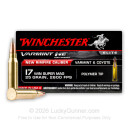 17 WSM Ammo For Sale - 25 gr Polymer Tip - Winchester Varmint HE Ammunition In Stock - 50 Rounds