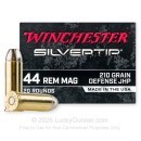 Winchester Silvertip 44 Mag Ammo For Sale - 210 Grain JHP - 20 Rounds
