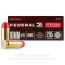 Premium 10mm Auto Ammo For Sale - 205 Grain Total Synthetic Jacket Ammunition in Stock by Federal Syntech Range - 50 Rounds