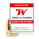 9mm NATO - 124 Grain FMJ - Winchester USA - 50 Rounds