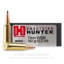 Hornady Precision Hunter 7mm WSM Ammo For Sale - 162 Grain ELD-X - 20 Rounds