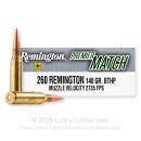 Remington Premier Match 260 Rem Ammo For Sale - 140 Grain HPBT MatchKing - 20 Rounds