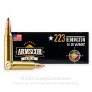 Armscor USA 223 Rem Ammo For Sale - 55 Grain Polymer Tip - 20 Rounds