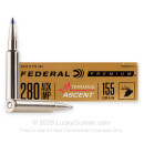 Federal .280 Ackley Ammo For Sale - 155gr Polymer Tip - 20