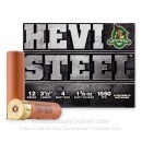 Premium 12 Gauge Ammo For Sale - 3-1/2” 1-3/8oz. #4 Steel Shot Ammunition in Stock by Hevi-Steel - 25 Rounds
