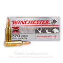 Cheap 270 Win Short Magnum Ammo For Sale - 150 gr Power Point - Winchester Super-X Ammo Online - 20 Rounds