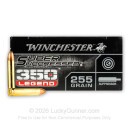 Premium 350 Legend Ammo For Sale - 255 Grain Open Tip Subsonic Ammunition in Stock by Winchester Super Suppressed - 20 Rounds