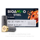 Premium 12 Gauge Ammo For Sale - 2-3/4” 7/8oz. #7 Shot Ammunition in Stock by BioAmmo Rex Steel - 25 Rounds